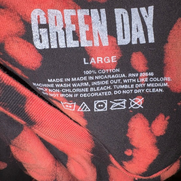 Green Day American Idiot T-Shirt | Tie Dye Band Tee Can You Hear The Sound L - Picture 3 of 3